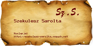 Szekulesz Sarolta névjegykártya